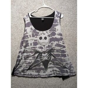 The Nightmare Before Christmas Jack & Sally Girls Muscle Top Size 5, Sleeveless